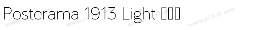Posterama 1913 Light字体转换